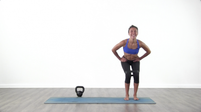 screenshot from online yoga class with Lizette Pompa at Yogateket yoga studio in Uppsala sweden