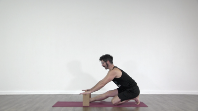 screenshot from online yoga class with Daniel Scott at Yogateket yoga studio in Uppsala sweden