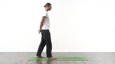 screenshot from online yoga class with yoga teacher at Yogateket yoga studio in Uppsala Sweden