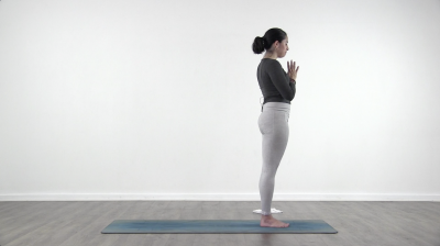 En la práctica de yoga