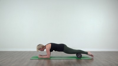 Jaime white doing pilates
