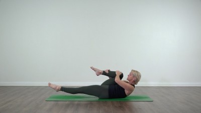 Jaime white doing pilates