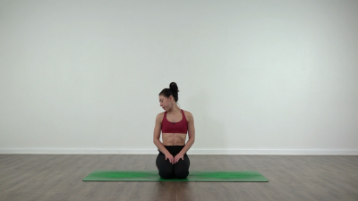 Neck stretch yoga